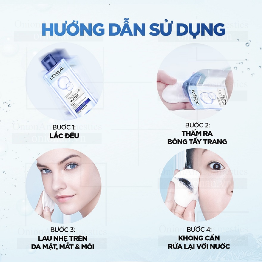 Nước Tẩy Trang L&rsquo;Oreal Paris 3 In 1 Micellar Water